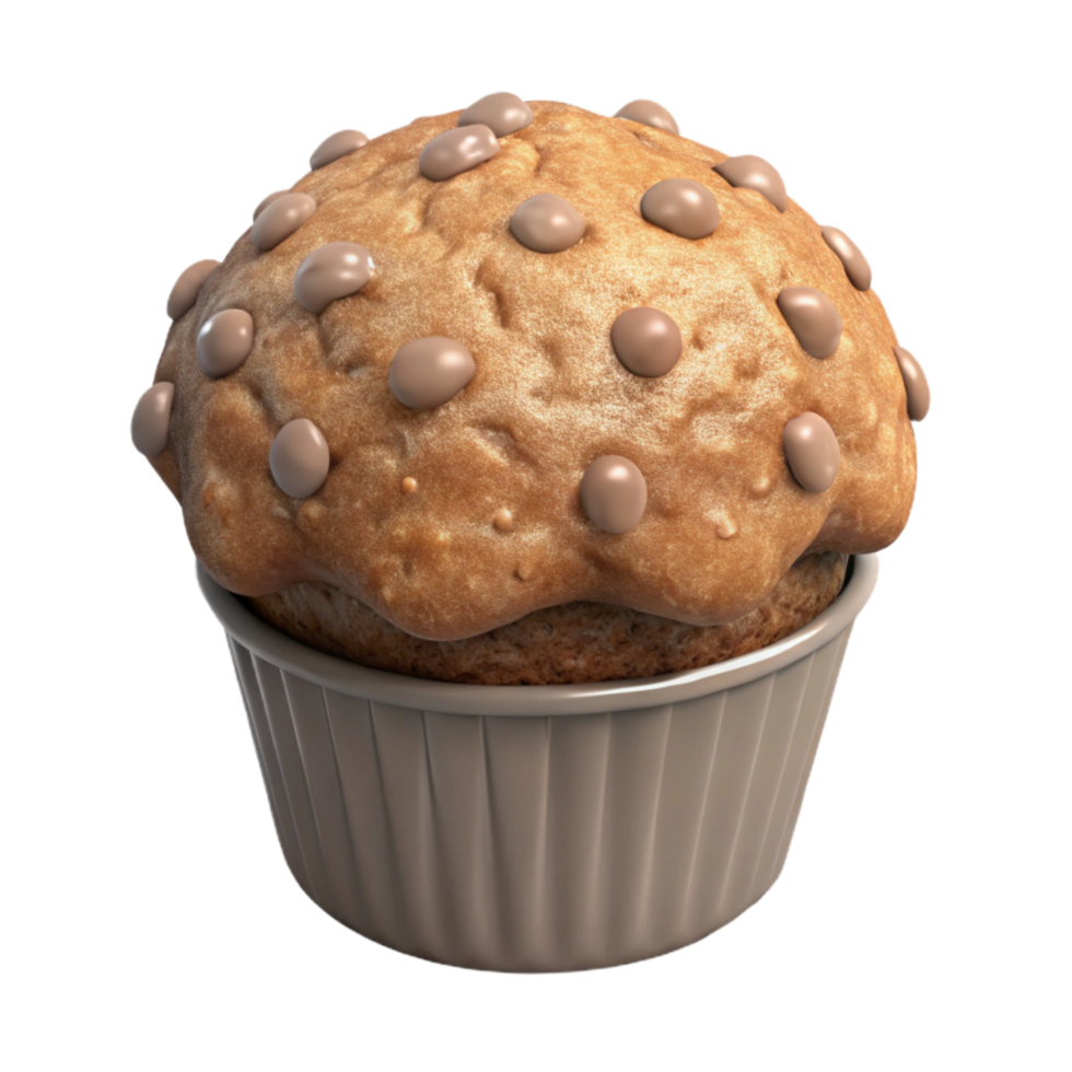 vibrant contemporary Muffin Isolated Transparent Background with Crumb Topping exclusive png