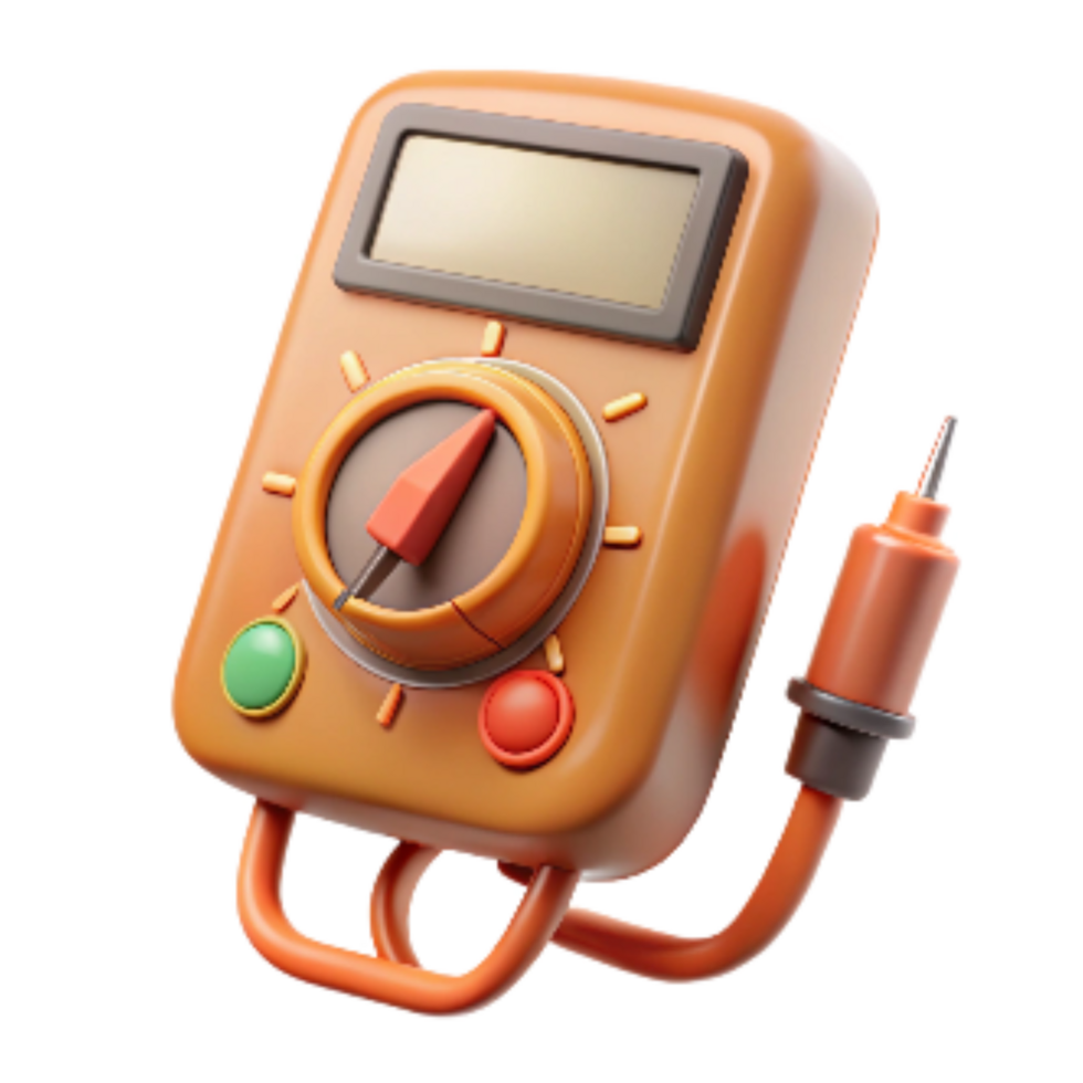 extraordinary contemporary Multimeter Digital Display Close Up Isolated png