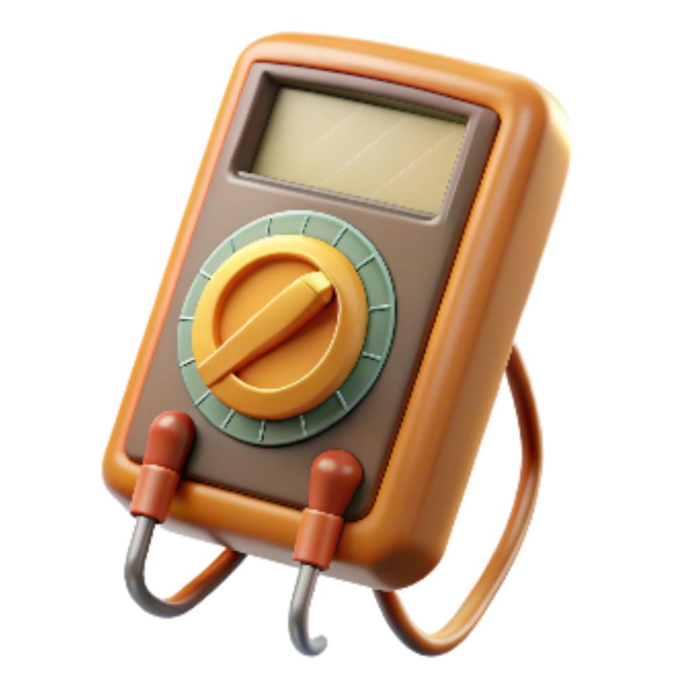 impressive vintage Multimeter Digital Display Close Up Isolated genuine png