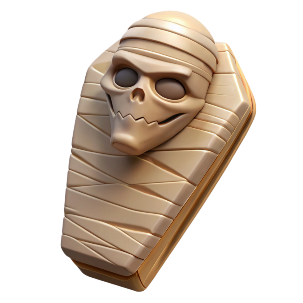 vibrant modern Mummy Sarcophagus Stone Texture Isolated png