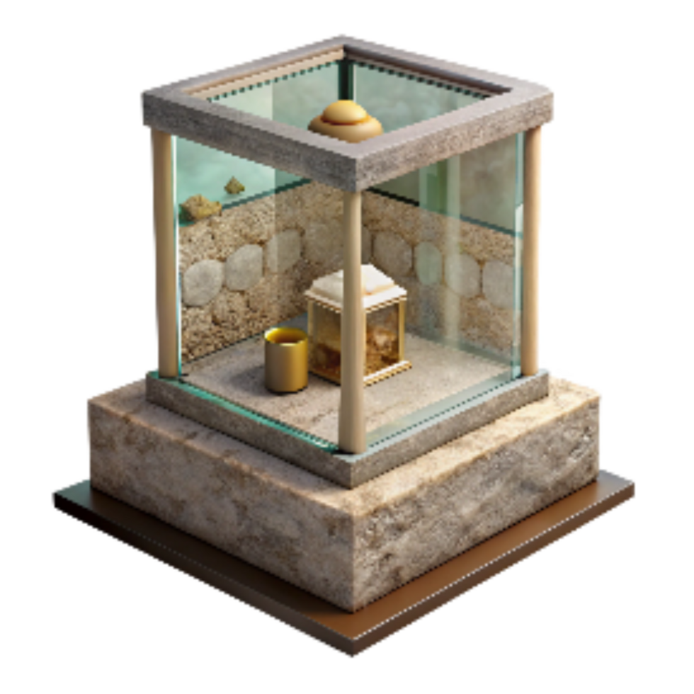 extraordinary modern Museum Exhibit Display Case Transparent Background high resolution png