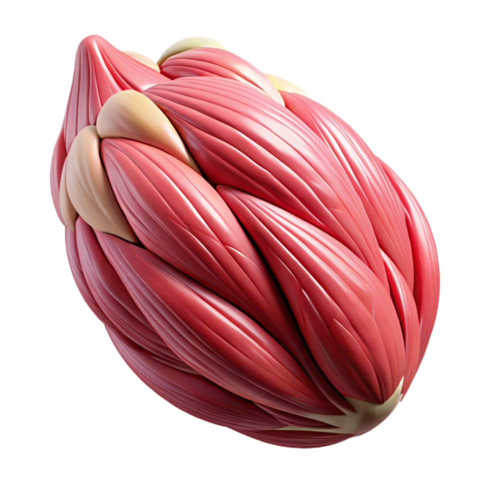elegant artistic Muscle Fiber Microscopic View Isolated Cutout professional png