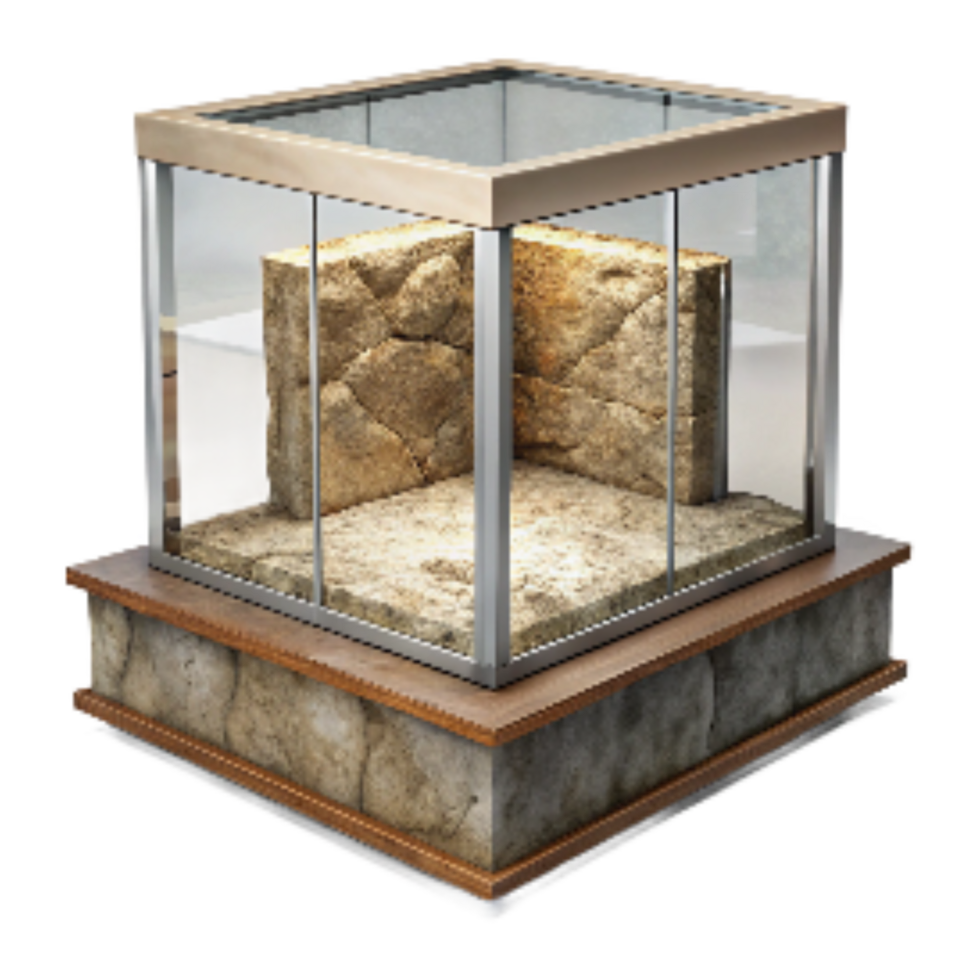 wonderful abstract Museum Exhibit Display Case Transparent Background original png