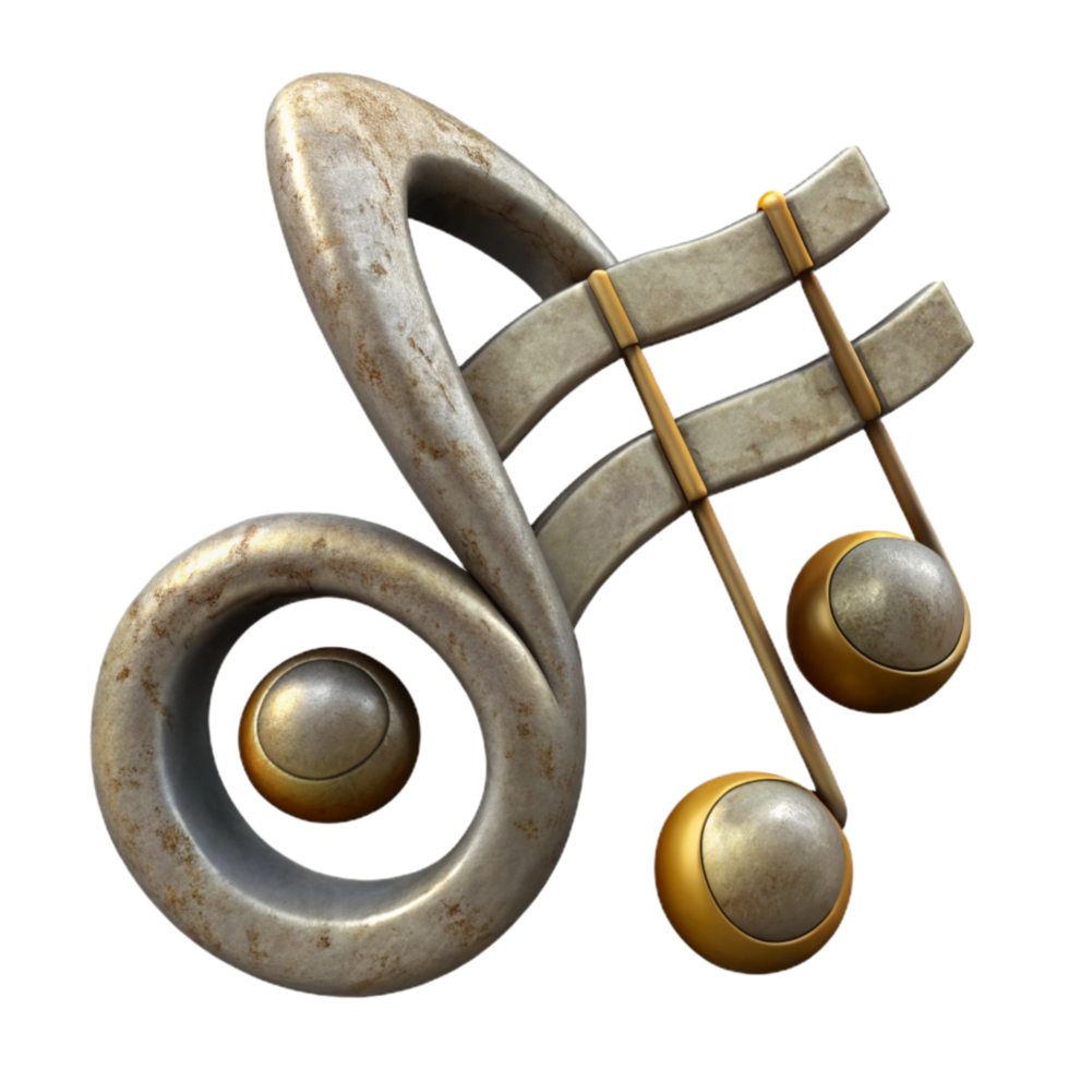 stunning creative Music Notes Bass Clef Transparent Background high resolution png