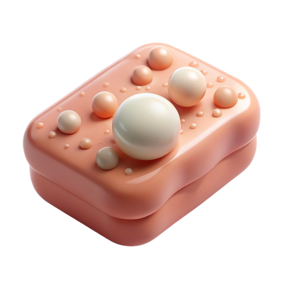 impressive traditional Natural Soap Bar with Bubbles Transparent Background high resolution png