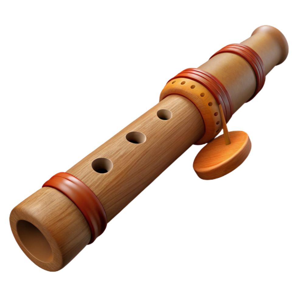 impressive modern Native American Flute Wooden Texture Transparent Background png