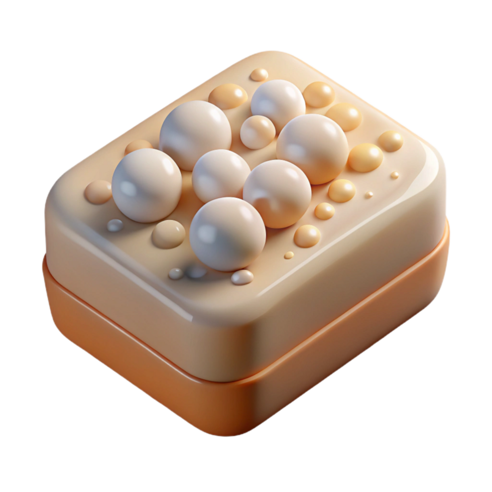 extraordinary modern Natural Soap Bar with Bubbles Transparent Background authentic png