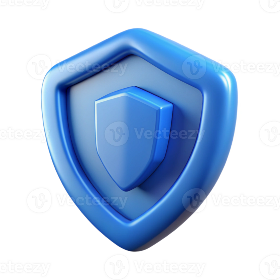 serene artistic Network Security Protocol Icon Blue Shield Isolated genuine png