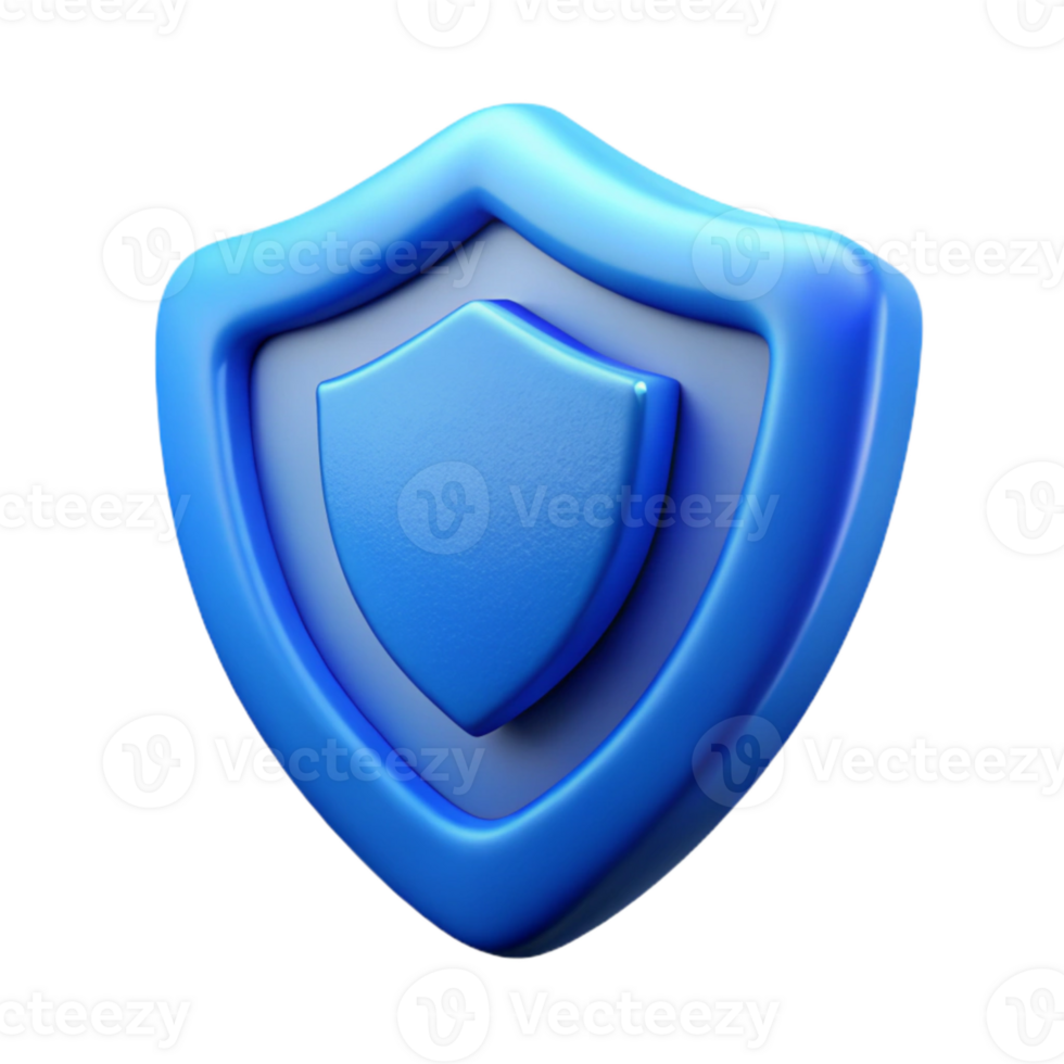dramatic abstract Network Security Protocol Icon Blue Shield Isolated exclusive png