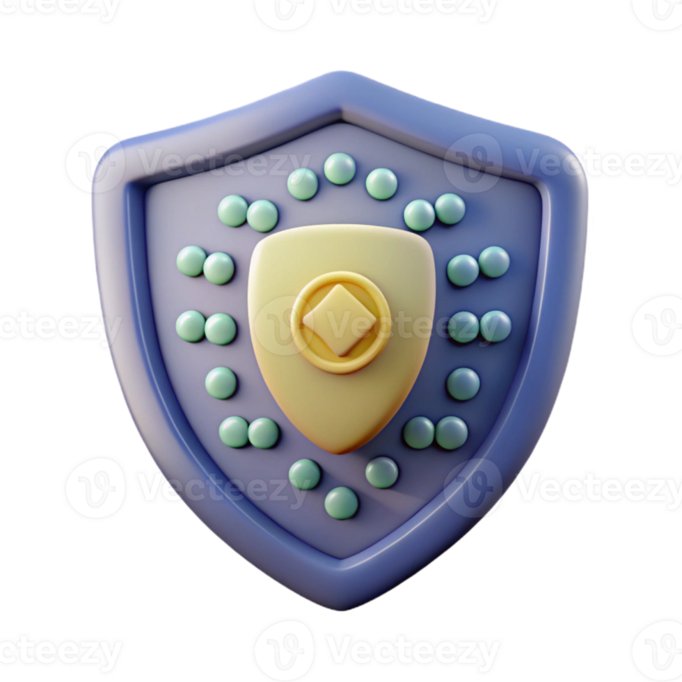 wonderful creative Network Security Shield with Binary Code Isolated high quality png