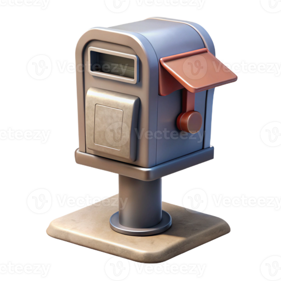 serene modern Newspaper Dispenser on Sidewalk Cutout Element genuine png