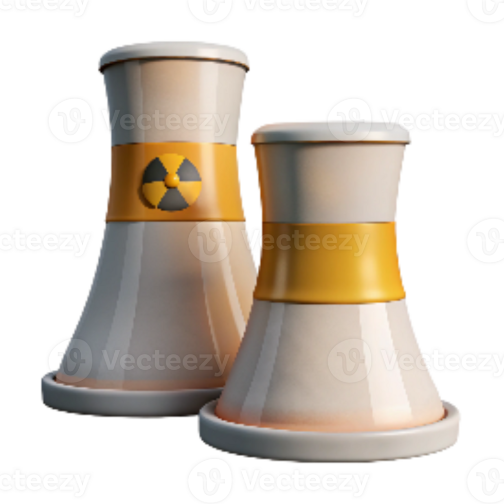 dramatic rustic Nuclear Power Plant Cooling Towers Transparent Background original png
