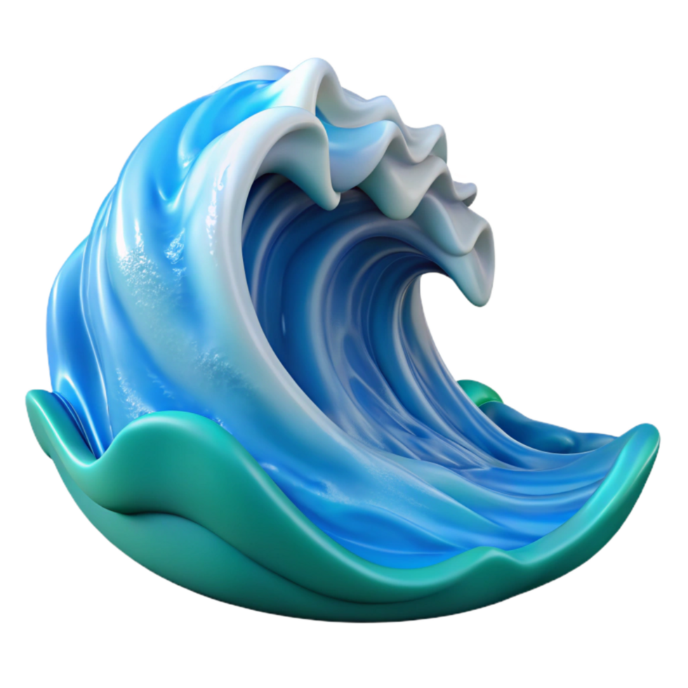 elegant vintage Ocean Waves Rolling Surf Blue Water Texture Transparent Background exclusive png