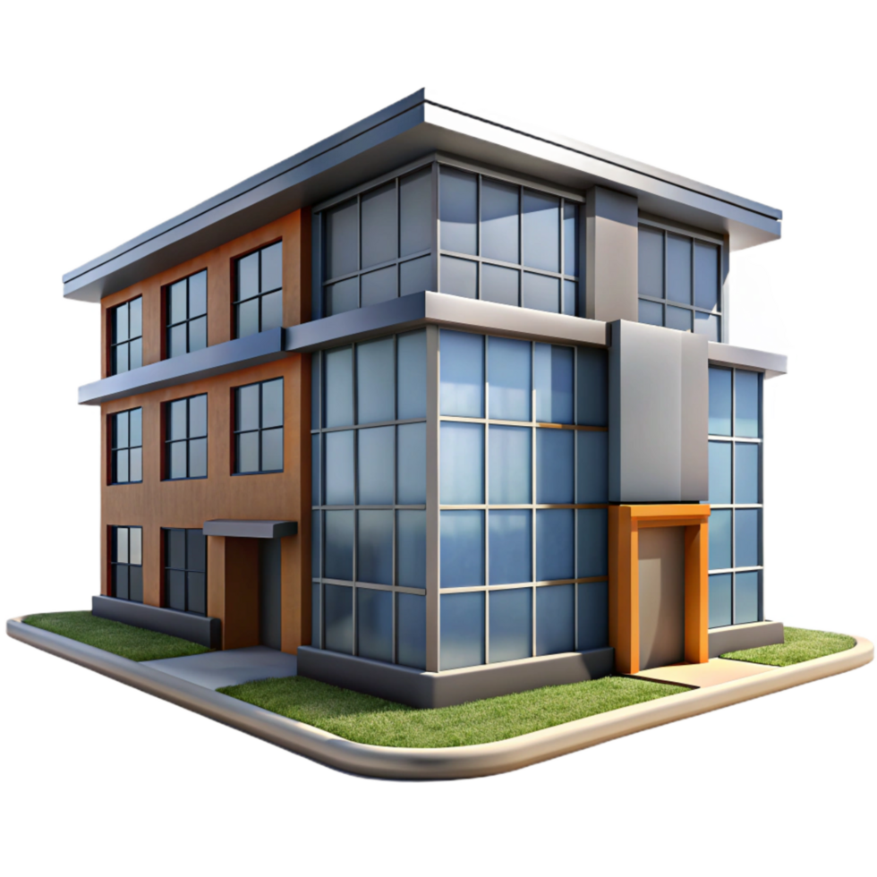 impressive classic Office Building Exterior Daytime Cutout premium png