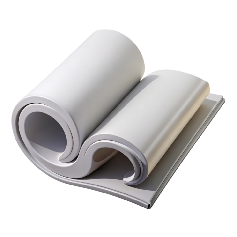 serene creative Open Book Page Curl White Cutout png