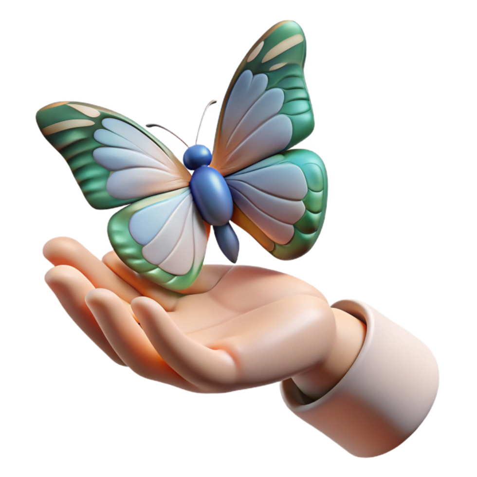 wonderful artistic Open Hand Holding a Heart Isolated Element high resolution png