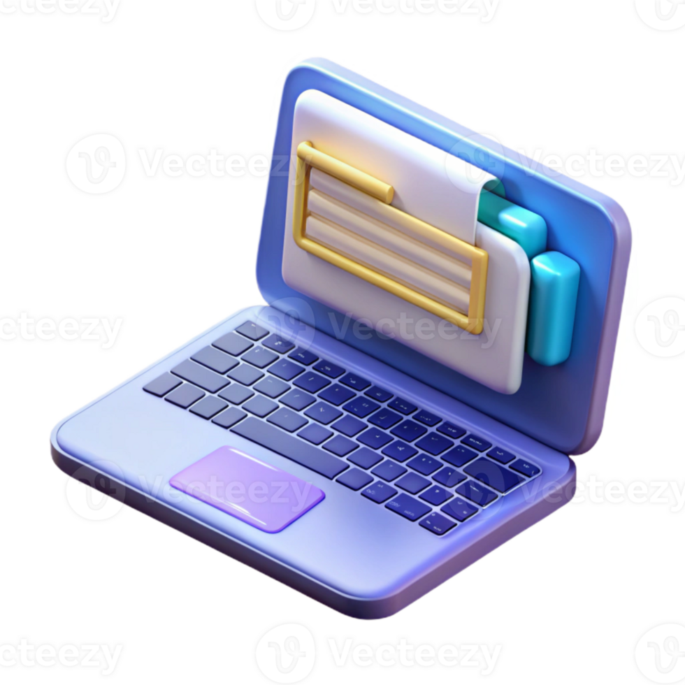 beautiful rustic Open Laptop with Code on Screen Transparent Background Cutout premium png