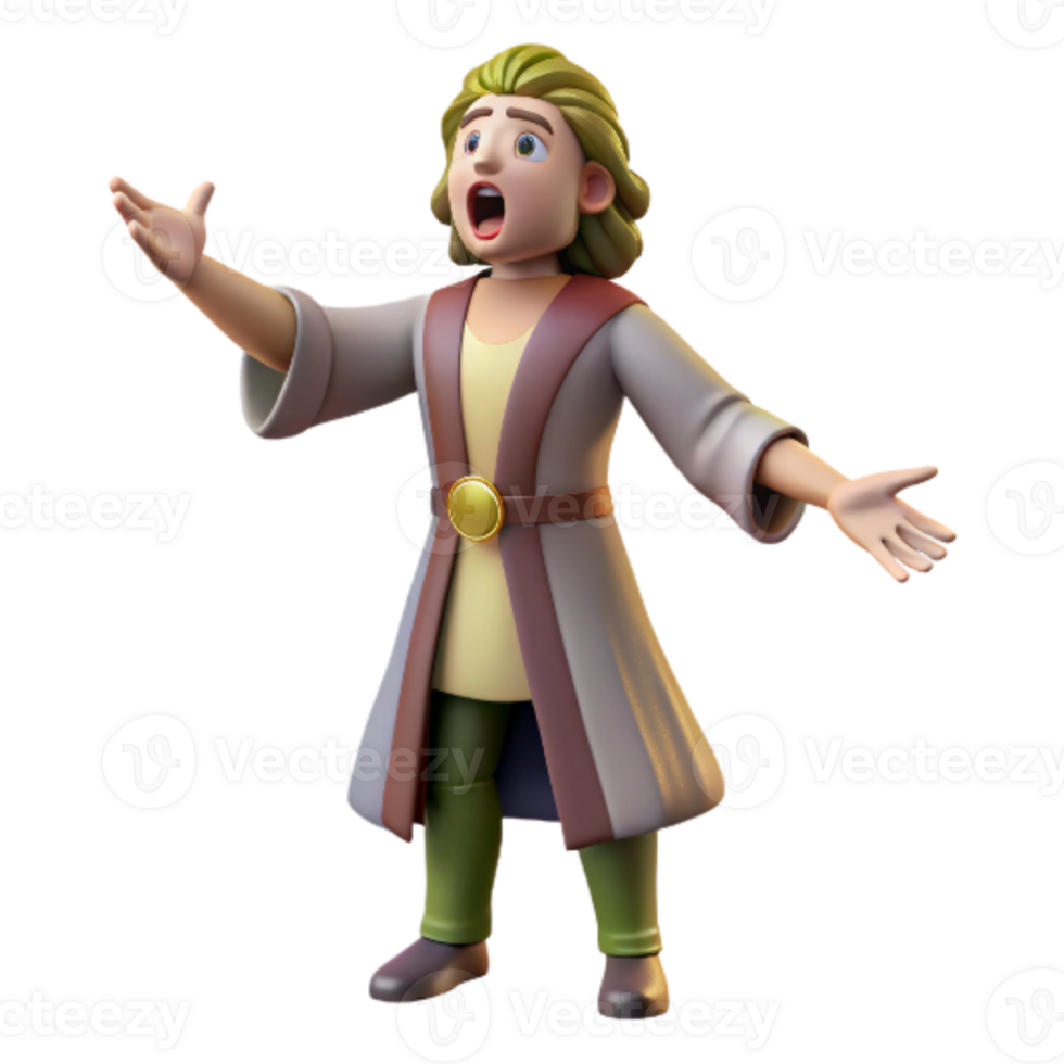 beautiful abstract Opera Singer Performing Isolated Cutout authentic png