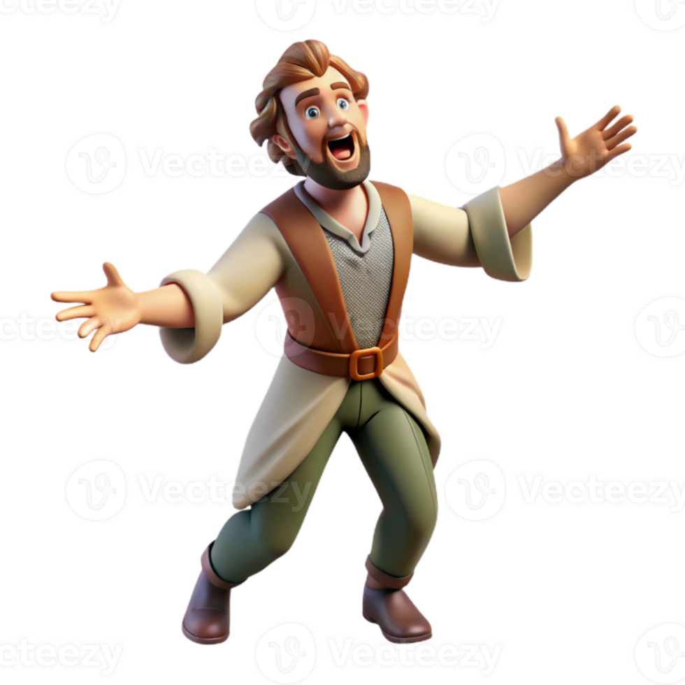 wonderful modern Opera Singer Dramatic Pose Isolated original png