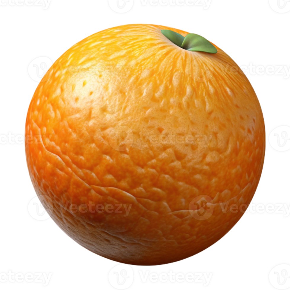 magnificent artistic Orange Cutout with Citrus Texture Transparent Background authentic png