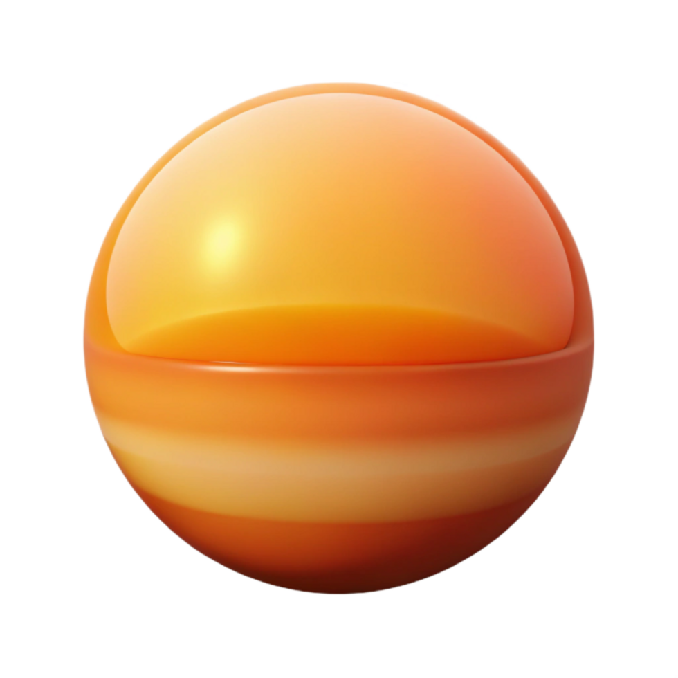 impressive abstract Orange Sunset Sky Gradient with Transparent Background png