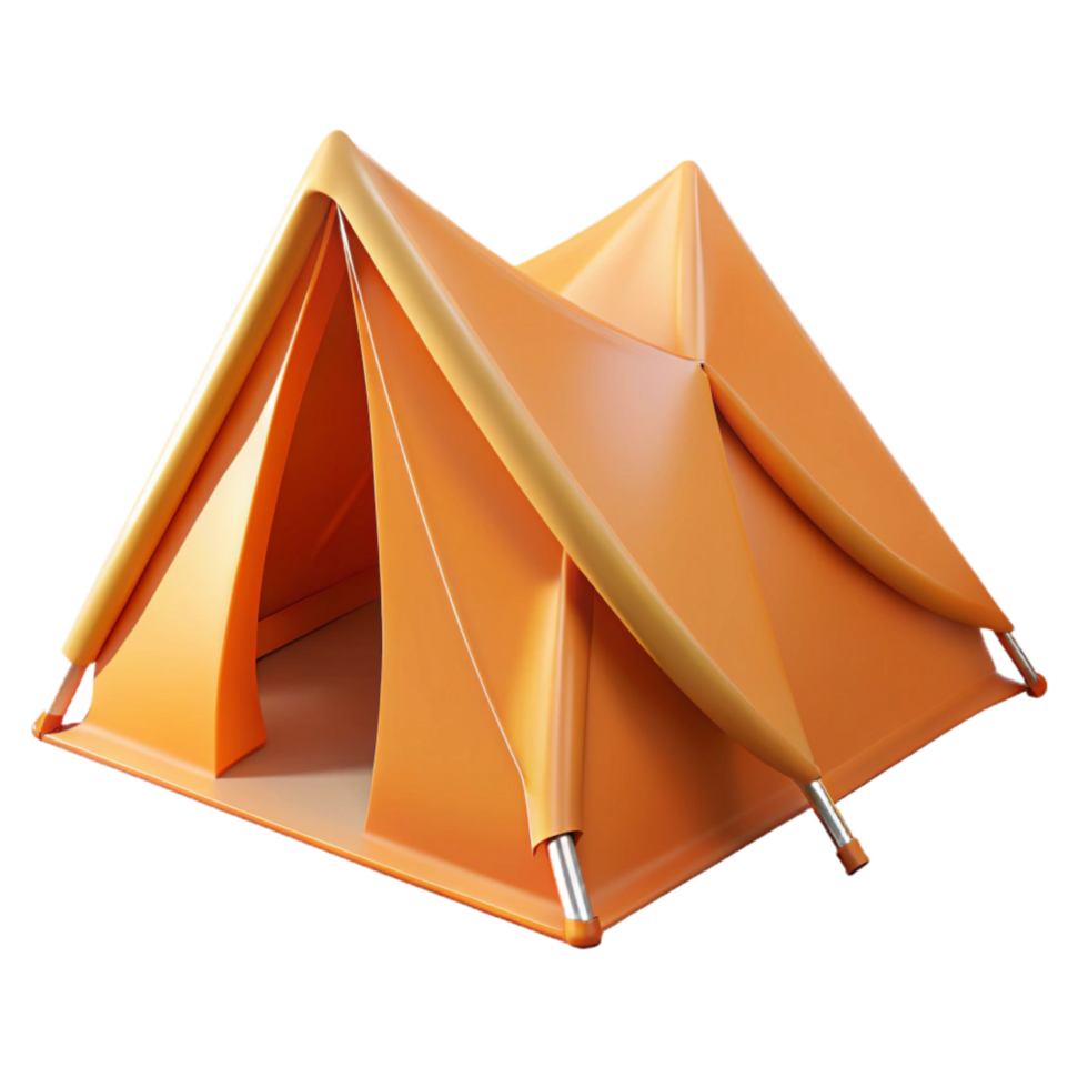 wonderful vintage Orange Tent Front View Cutout png