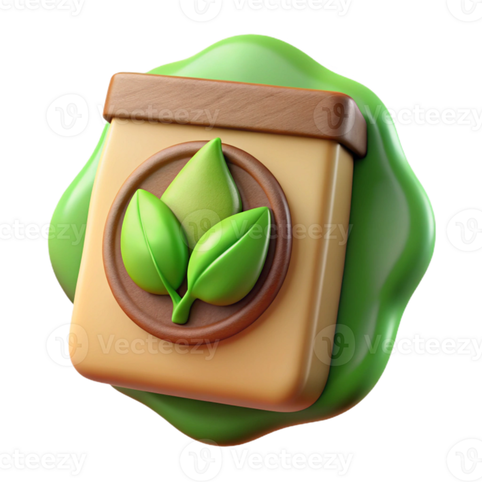 stunning creative Organic Food Label Green Transparent Background original png