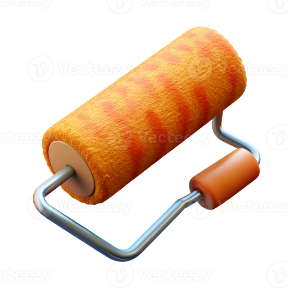 impressive modern Paint Roller Dry Brush Strokes Isolated premium png