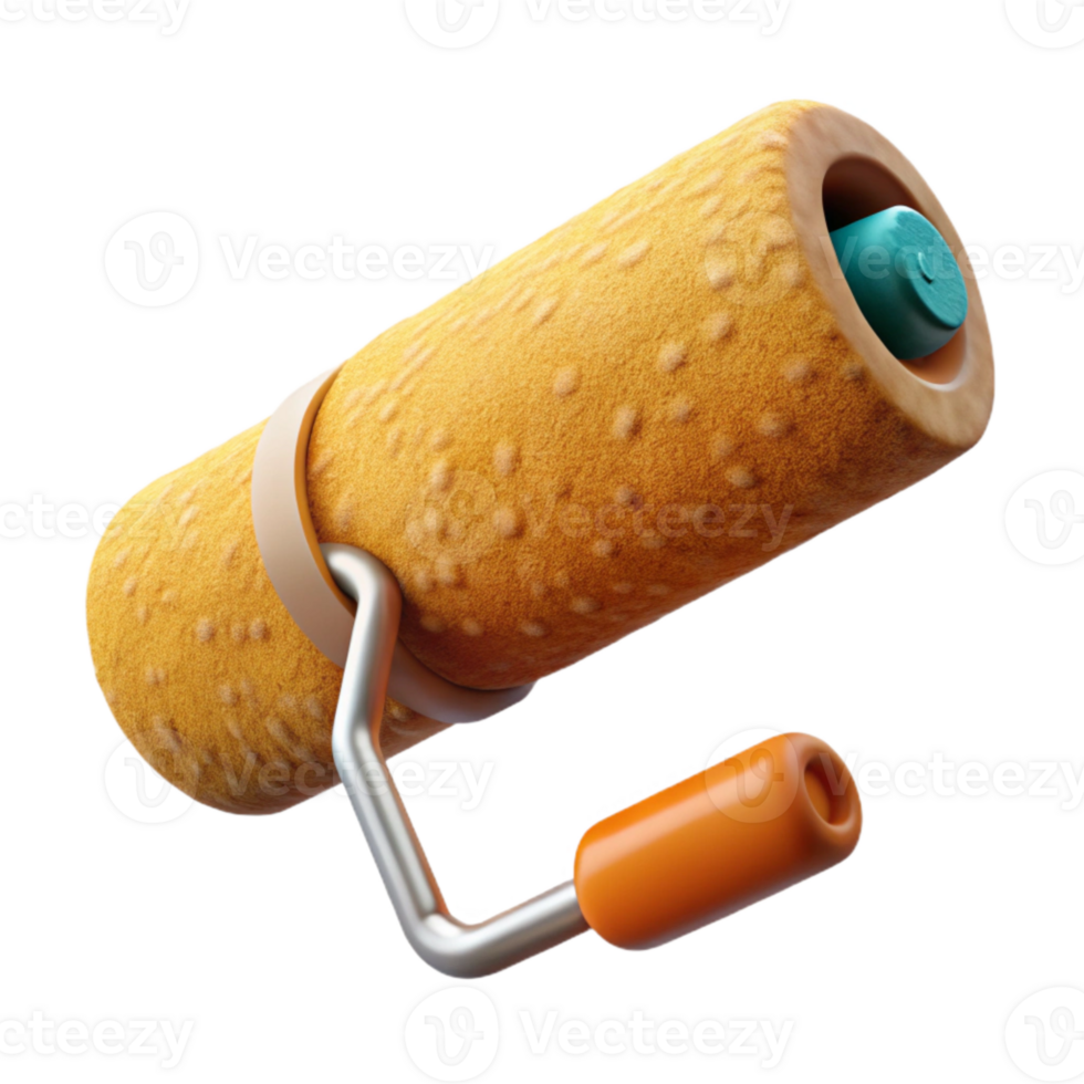 extraordinary artistic Paint Roller Foam Texture Close Up Cutout png