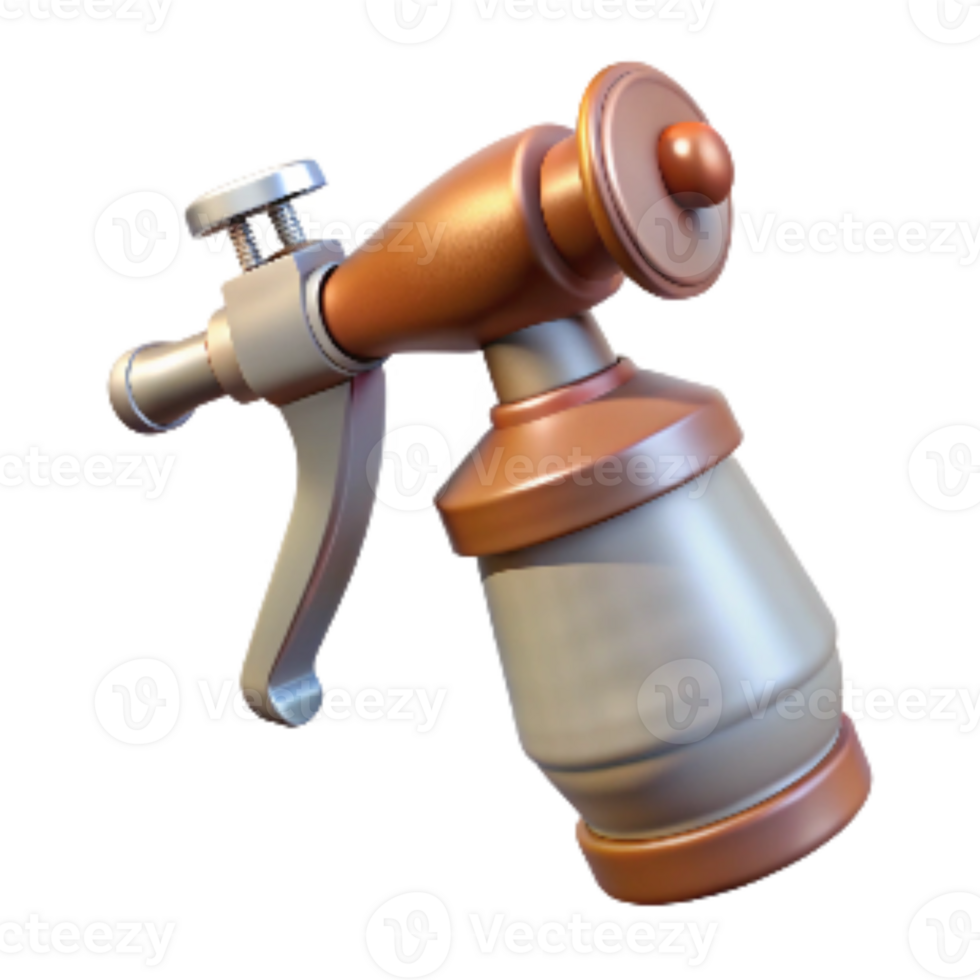 serene rustic Paint Sprayer Nozzle Detail Isolated high resolution png