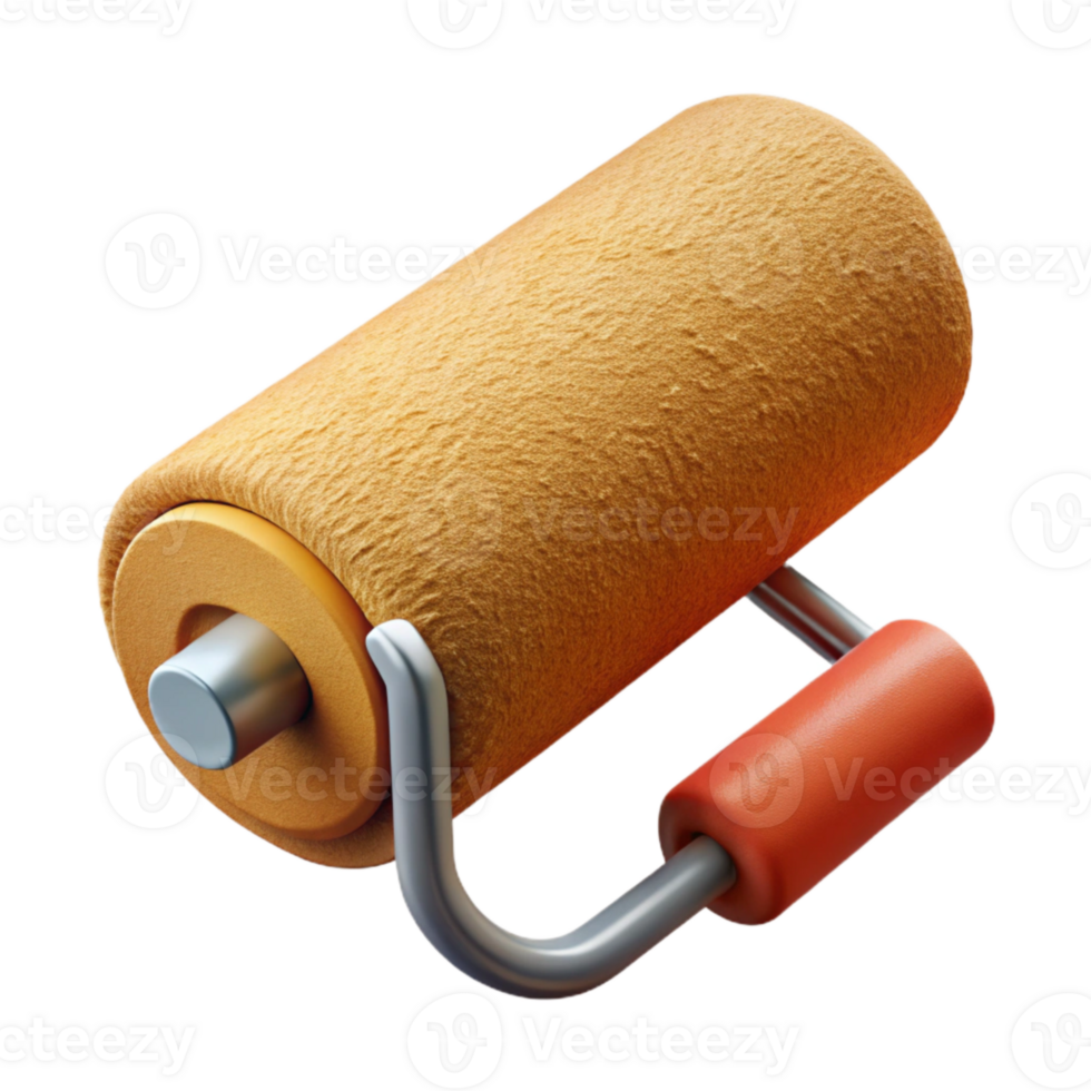 extraordinary creative Paint Roller Foam Texture Close Up Cutout premium png