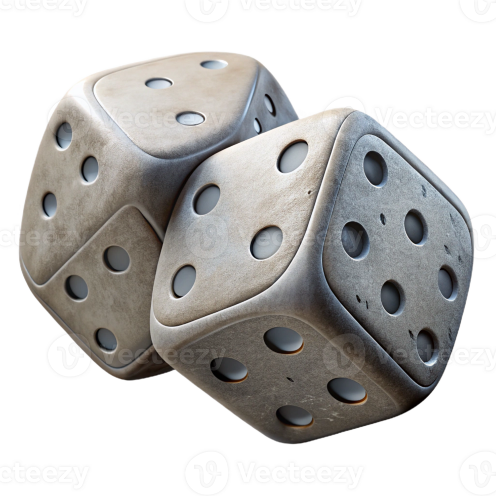 magnificent minimalist Pair of Dice Isolated Element authentic png