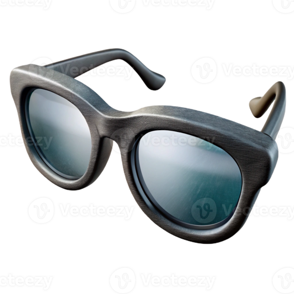 wonderful creative Pair of Eyeglasses with Black Frames Isolated authentic png