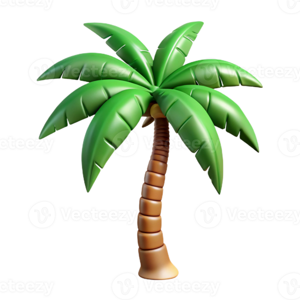 beautiful abstract Palm Tree Silhouette Tropical Isolated Element premium png