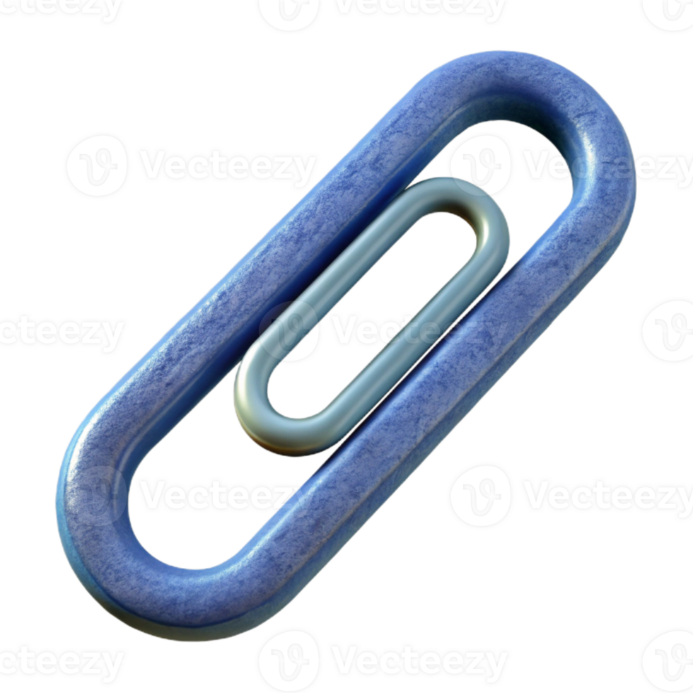 vibrant abstract Paperclip Side View Cutout Element high quality png
