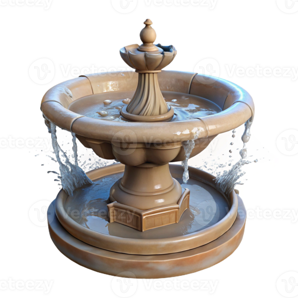 impressive modern Park Fountain Water Splash Transparent Background original png