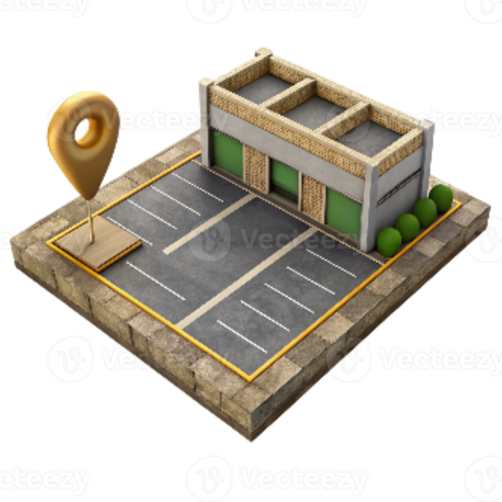 extraordinary classic Parking Lot Empty Spaces Cutout professional png