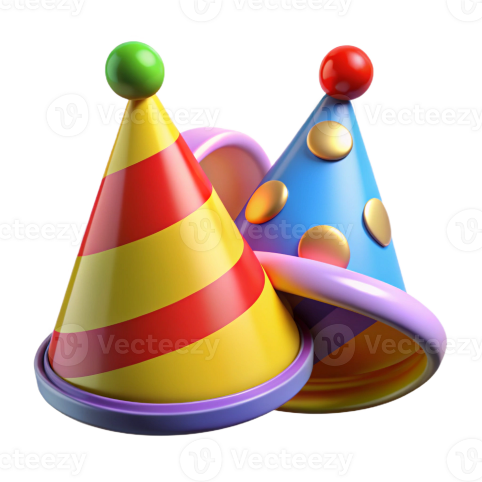 impressive abstract Party Hats Colorful and Festive Cutout high resolution png