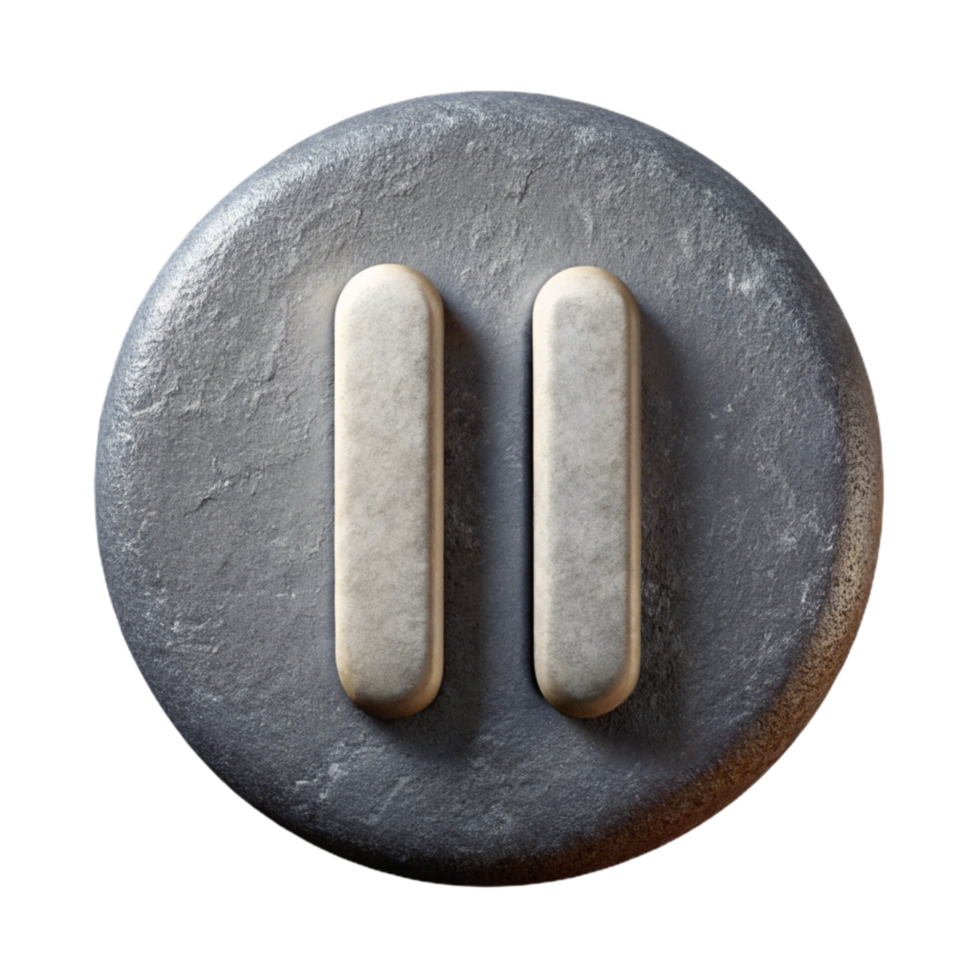 vibrant artistic Pause Icon Two Vertical Lines high quality png