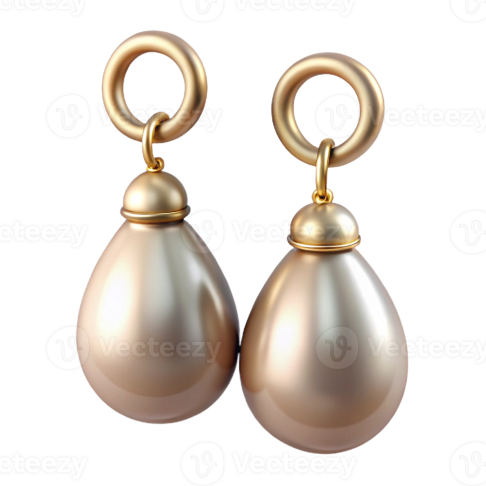 serene modern Pearl Earrings Classic Design Dangle Cutout exclusive png