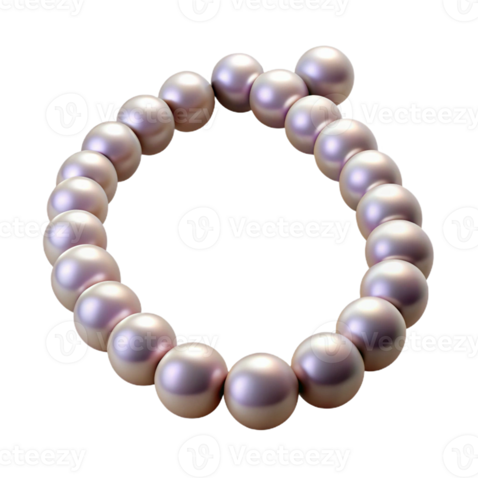 stunning abstract Pearl Necklace Elegant Style Isolated Element premium png