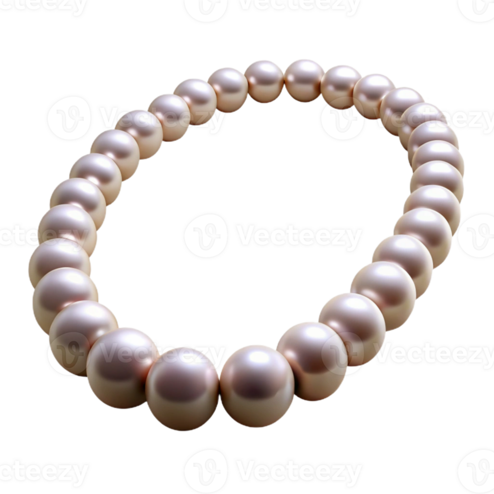 impressive creative Pearl Necklace Elegant Style Isolated Element png