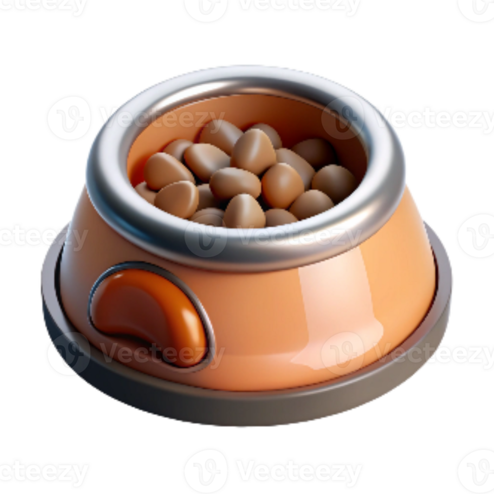 dramatic creative Pet Food Bowl Cutout Isolated exclusive png