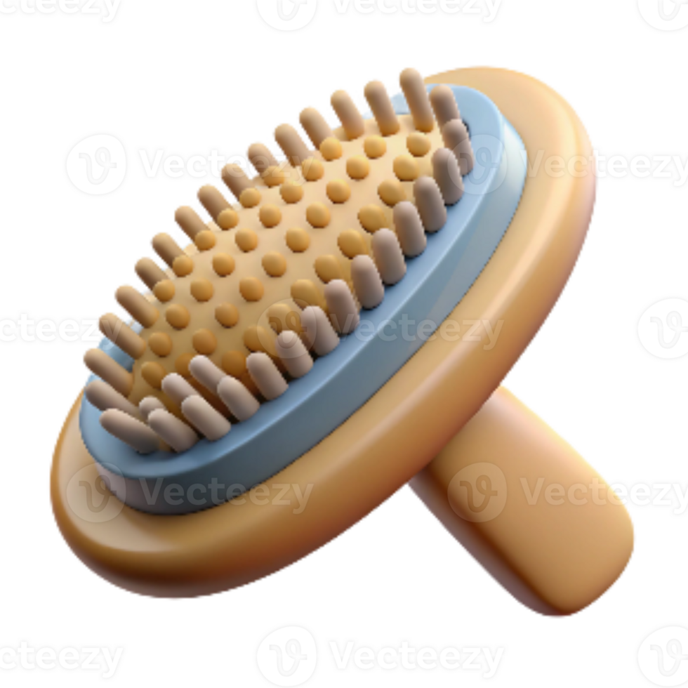 vibrant creative Pet Grooming Brush Cutout Isolated professional png