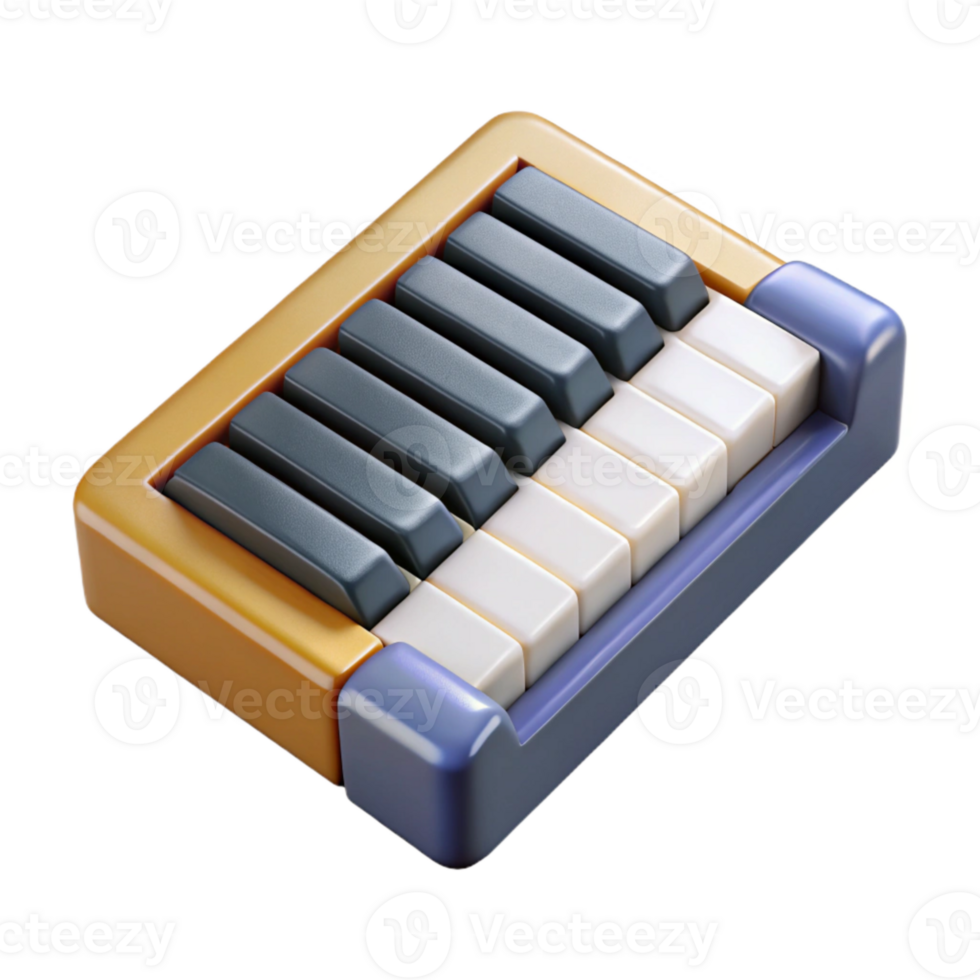 extraordinary creative Piano Keys Top View Cutout professional png