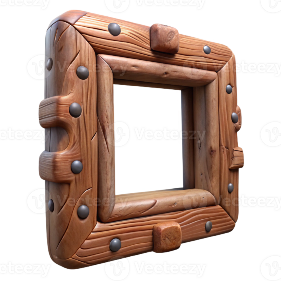 impressive traditional Picture Frame Wooden Rustic Cutout Element exclusive png