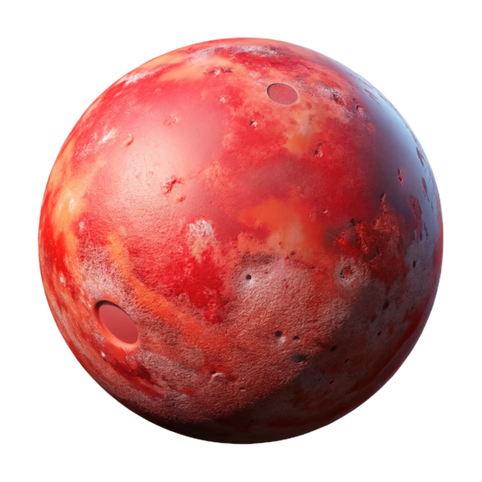 extraordinary artistic Planet Mars with Red Surface Transparent high resolution png