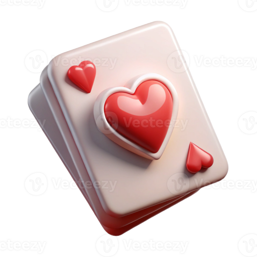 vibrant vintage Playing Card Hearts Ace Isolated on Transparent Background high resolution png