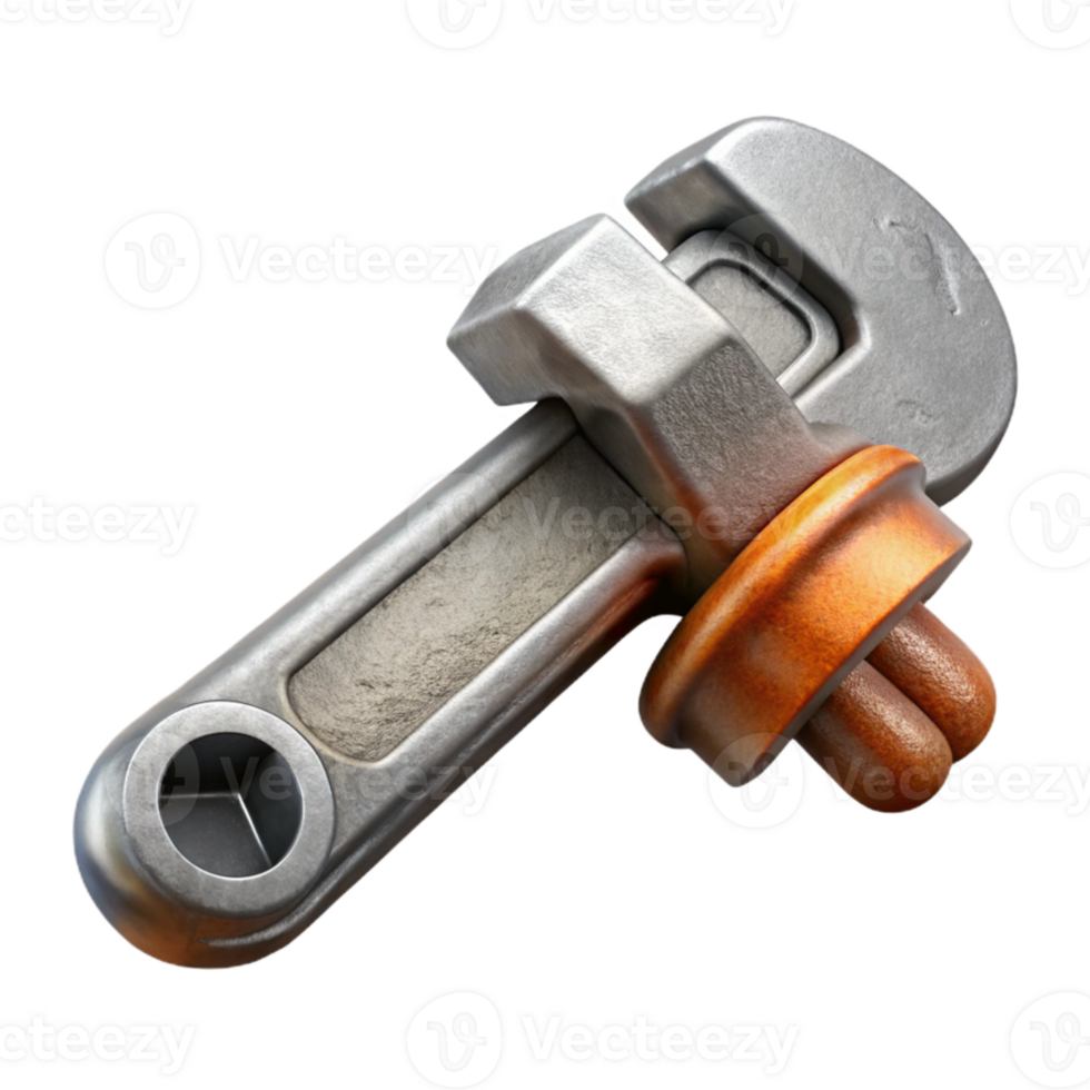 vibrant rustic Plumbing Wrench Adjustable Cutout png