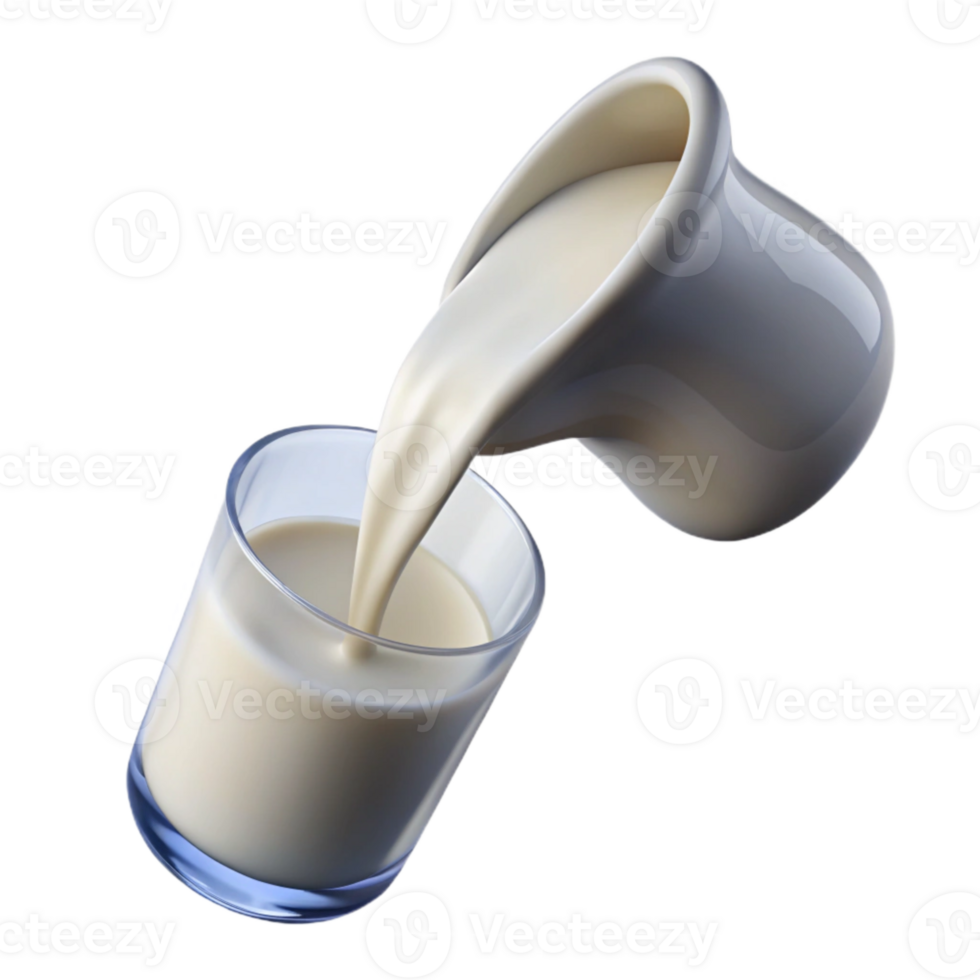 magnificent vintage Pouring Milk Into Glass Transparent Background Side Angle high resolution png